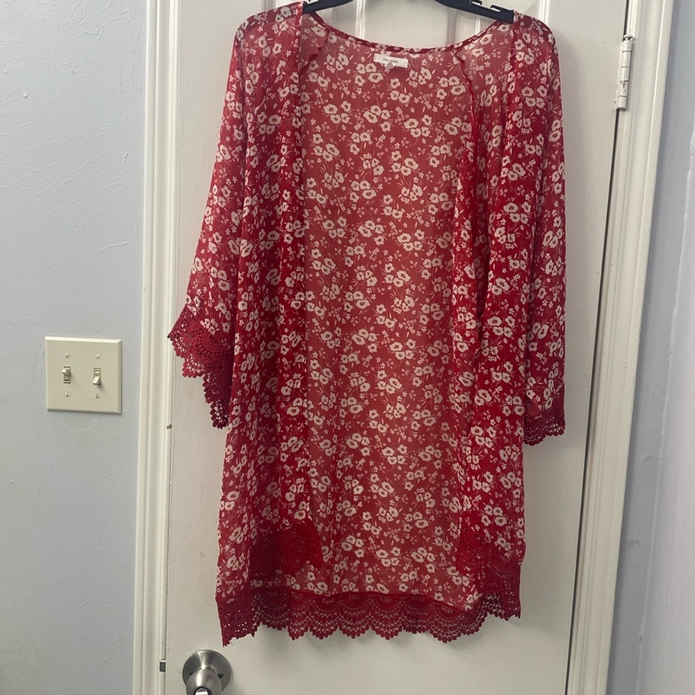 Red kimono/cover up
